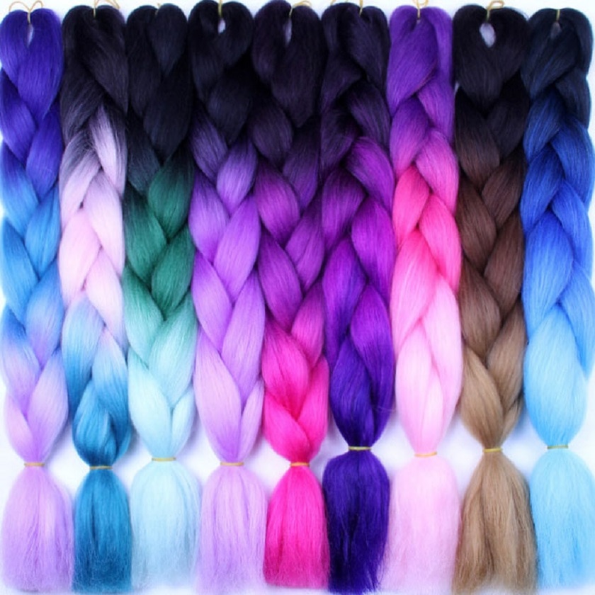 Alizing Ombre Braiding Hair For Crochet Twist Braid 24inch10 0/pcs   ռ 2   극̵ 